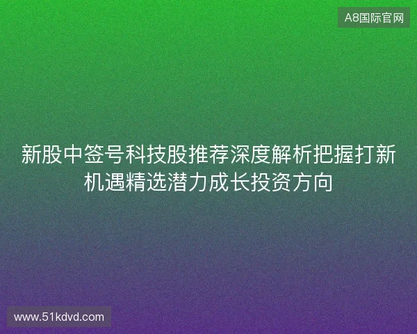 新股中签号科技股推荐深度解析把握打新机遇精选潜力成长投资方向